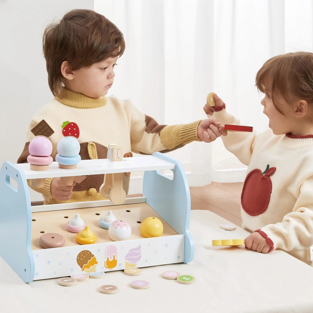 Viga Toys Viga 44842 Medinis mini ledainės saldumynų rinkinys