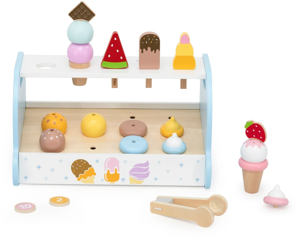 Viga Toys Viga 44842 Medinis mini ledainės saldumynų rinkinys
