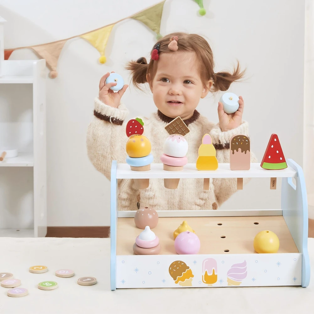 Viga Toys Viga 44842 Medinis mini ledainės saldumynų rinkinys