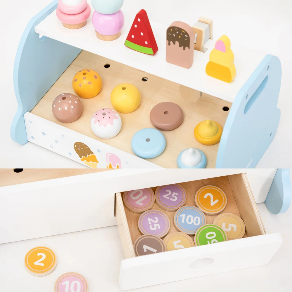 Viga Toys Viga 44842 Medinis mini ledainės saldumynų rinkinys