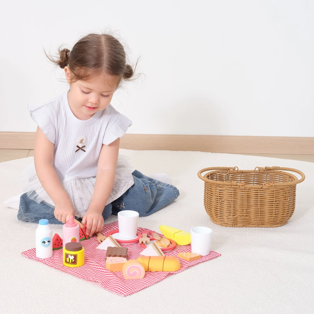 Viga Toys VIGA Vaikiška Piknikų Rinkinys 30 vnt.