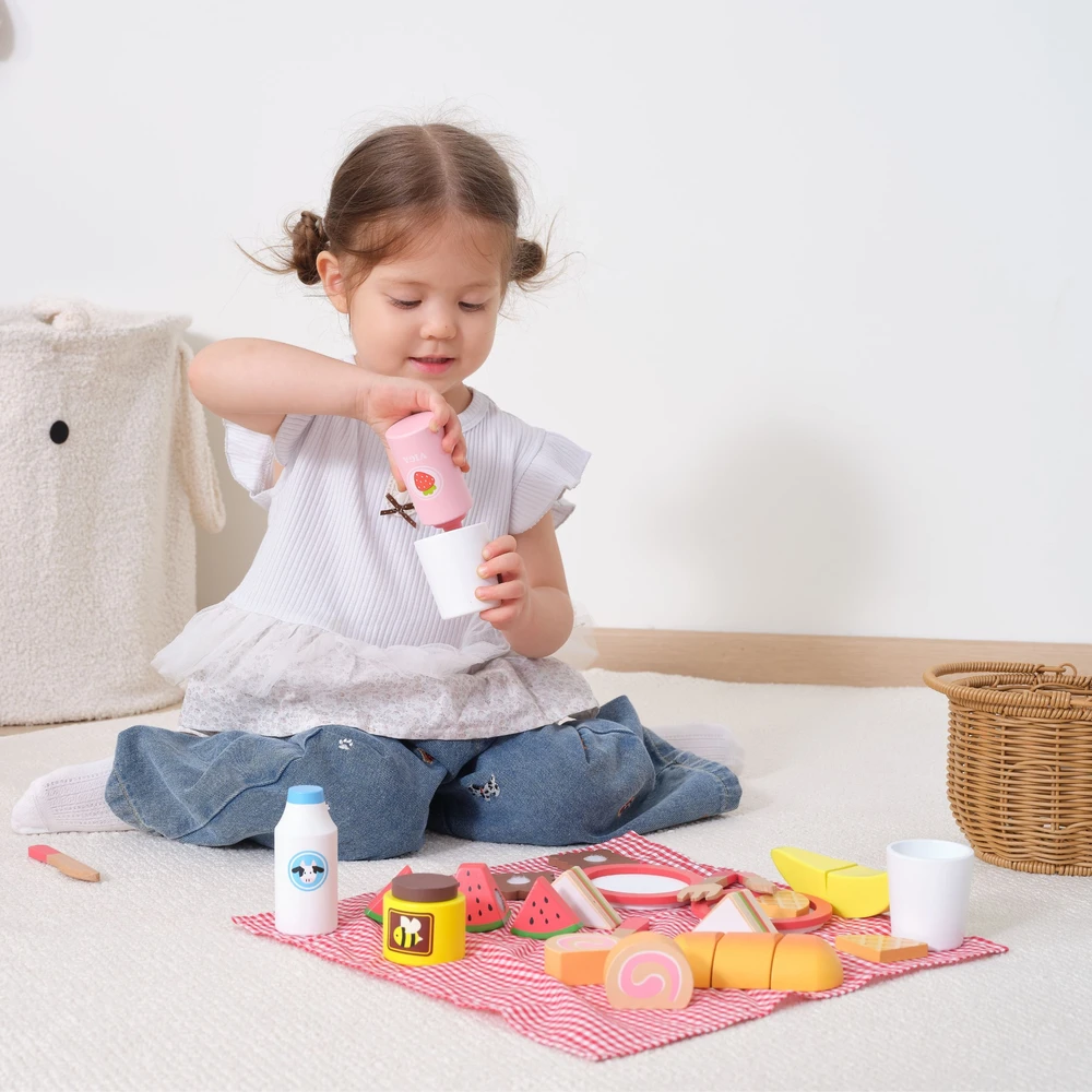 Viga Toys VIGA Vaikiška Piknikų Rinkinys 30 vnt.