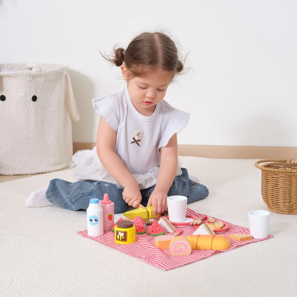Viga Toys VIGA Vaikiška Piknikų Rinkinys 30 vnt.