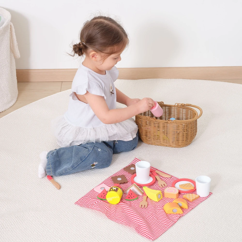 Viga Toys VIGA Vaikiška Piknikų Rinkinys 30 vnt.