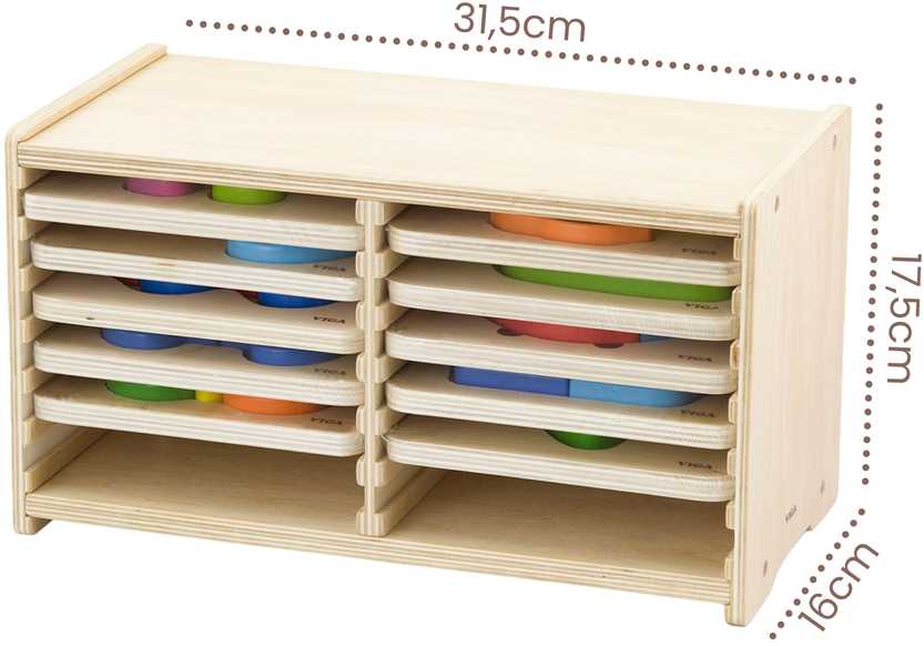 Viga Toys VIGA Wooden Puzzle 12 Boards