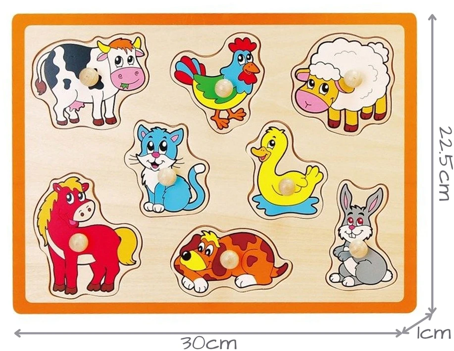 Medinė Dėlionė Farm Viga Toys