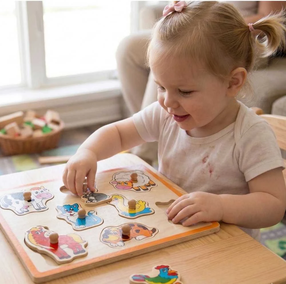 Medinė Dėlionė Farm Viga Toys