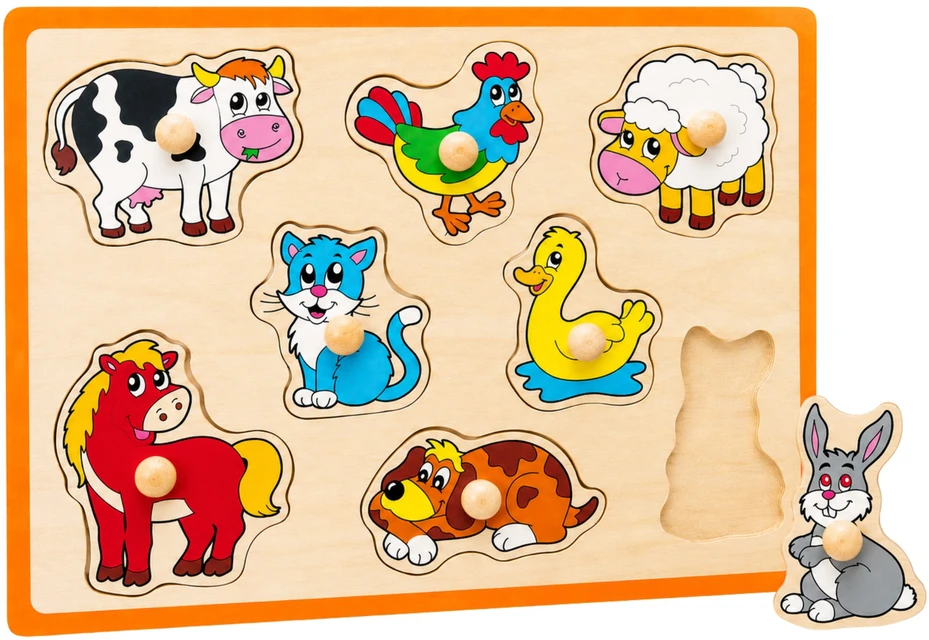 Medinė Dėlionė Farm Viga Toys