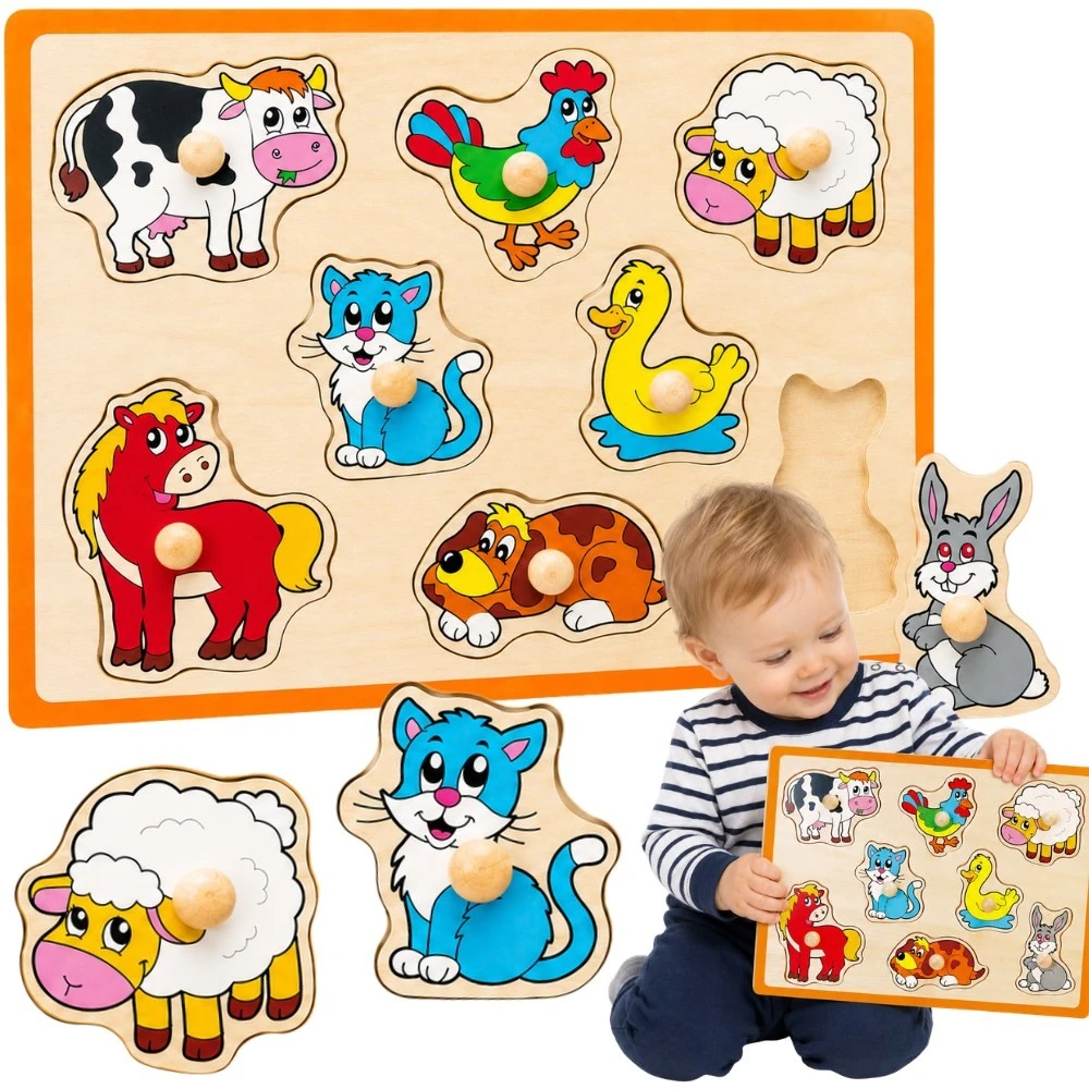 Medinė Dėlionė Farm Viga Toys