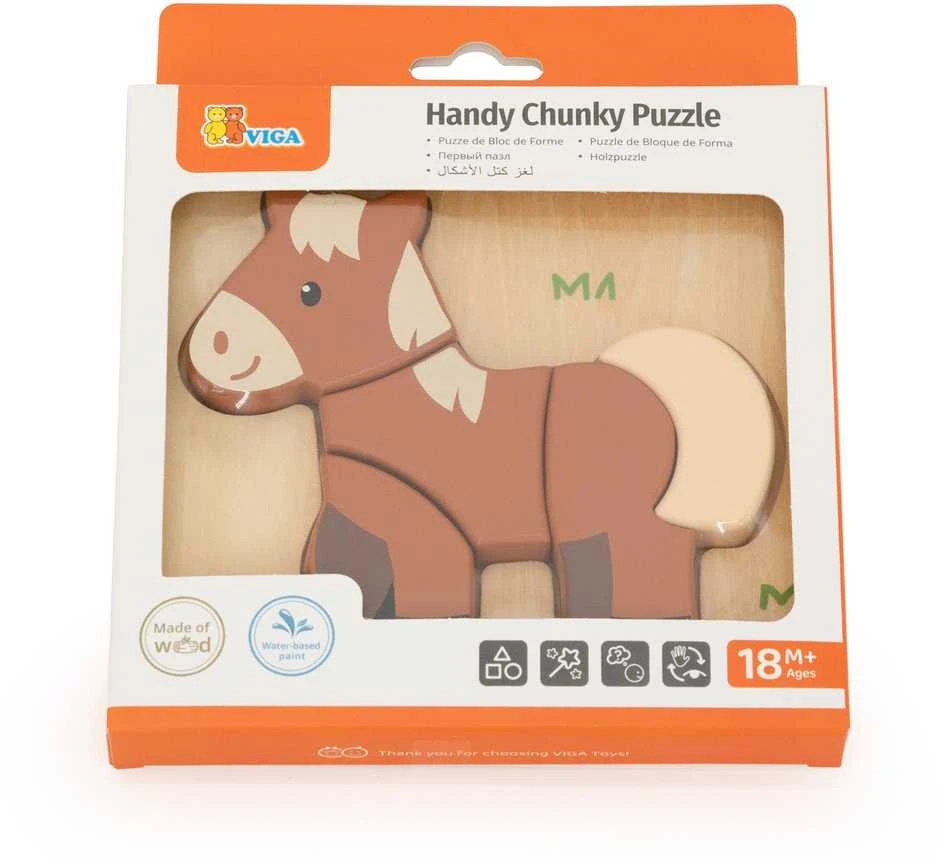 Viga Toys VIGA medinė dėlionė – Mano draugas arklys