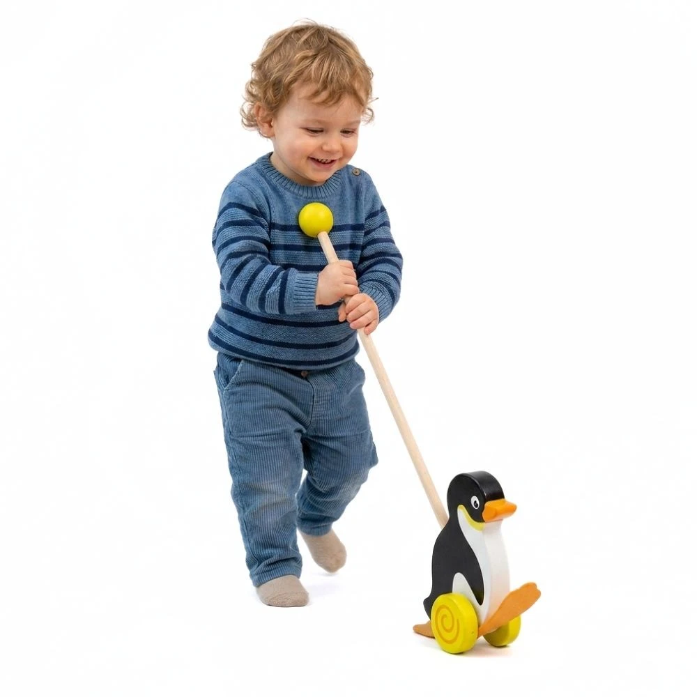 Viga Toys Wooden Penguin Pusher