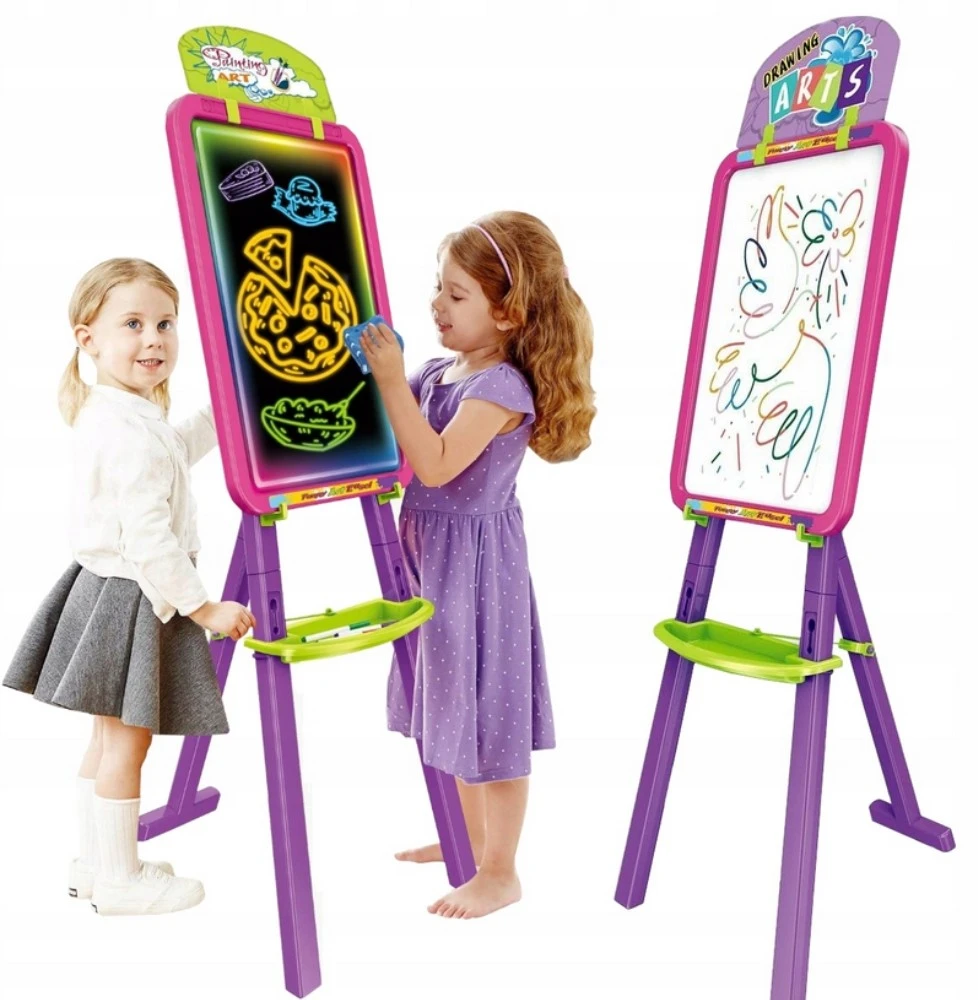 WOOPIE 3in1 Magnetinė Edukacinė Lenta Su Šviesos Piešimu