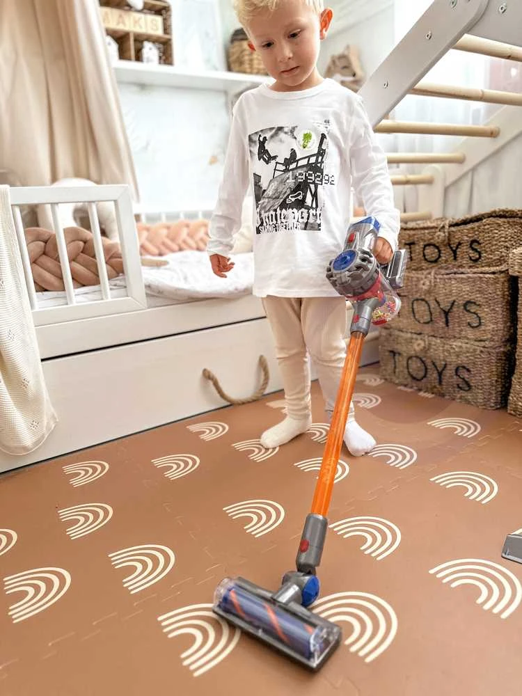WOOPIE Interaktyvus žaislinis dulkių siurblys 3in1 vaikams