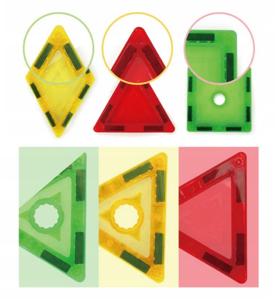 Vaikiški magnetiniai 3D konstruktoriai WOOPIE