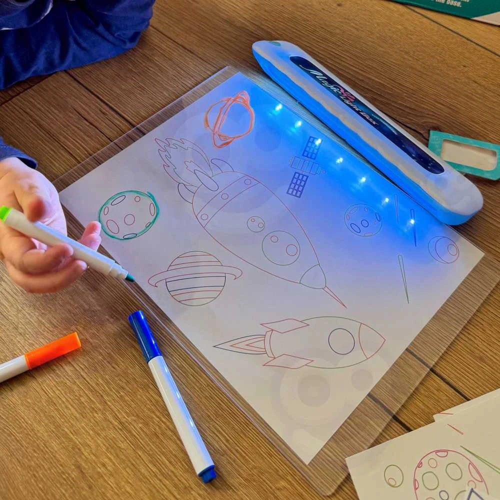 WOOPIE 3D Piešimo Lentelė su LED Apšvietimu