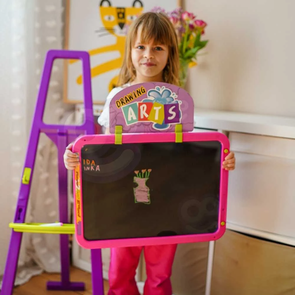 WOOPIE 3in1 Magnetinė Edukacinė Lenta Su Šviesos Piešimu