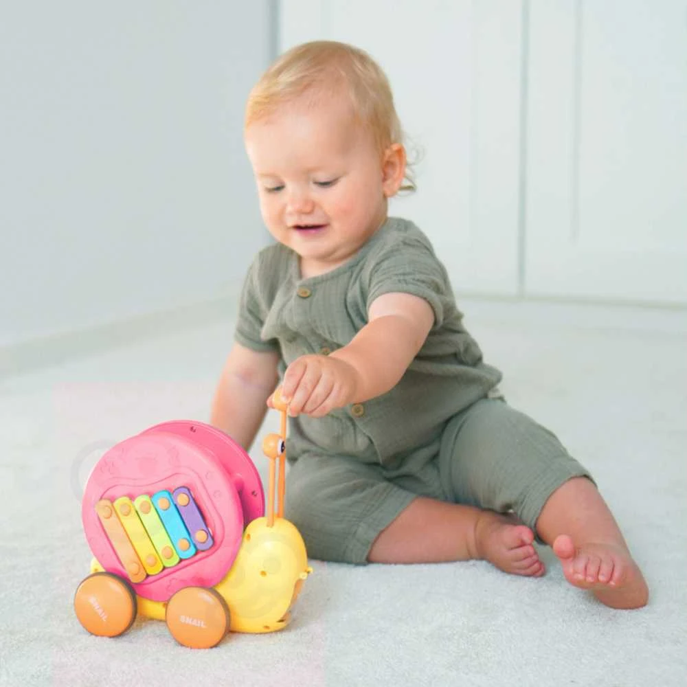 Traukiamas šliužas 4in1 WOOPIE rožinis