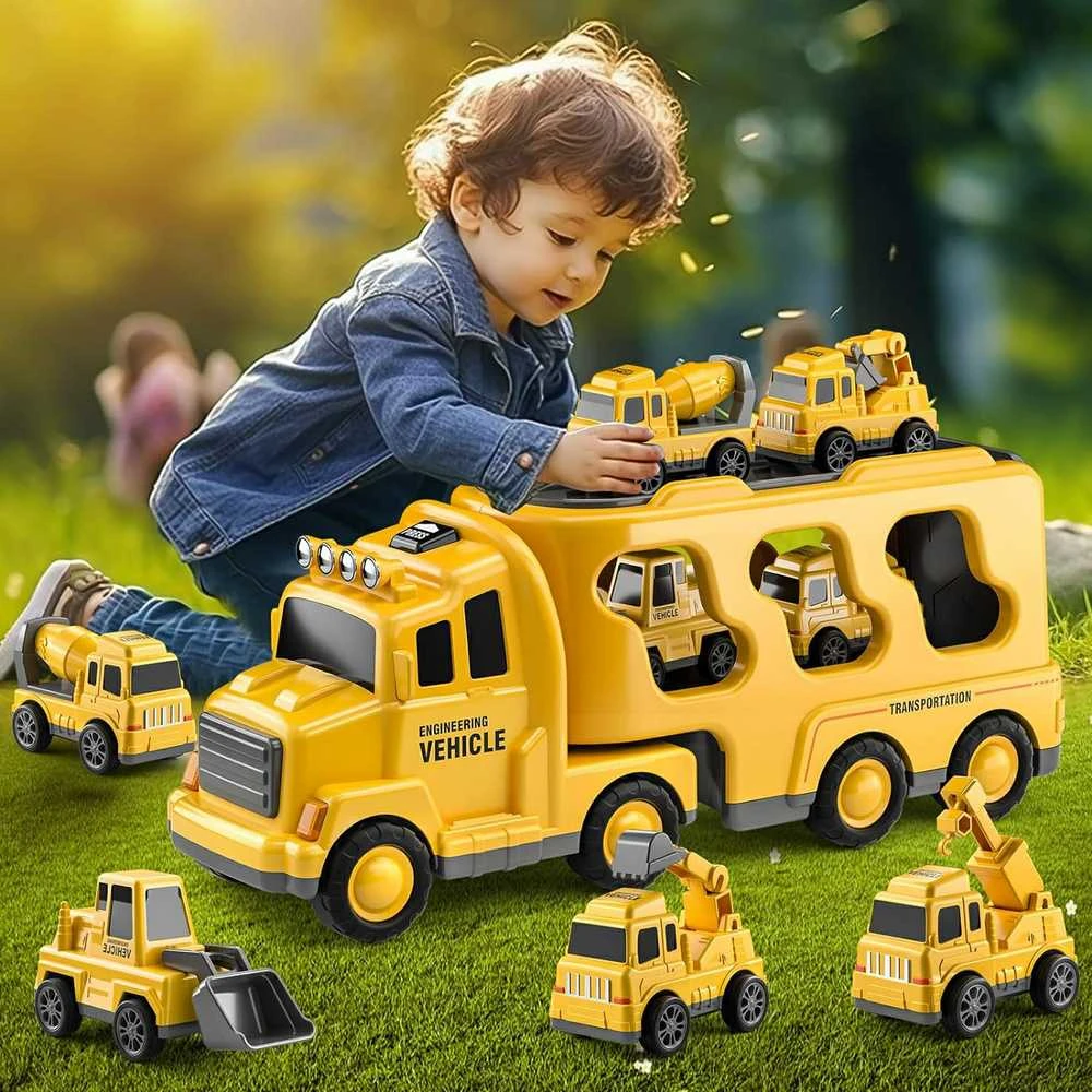 WOOPIE Žaislų komplektas - Kelių pagalba su 5 automobiliais