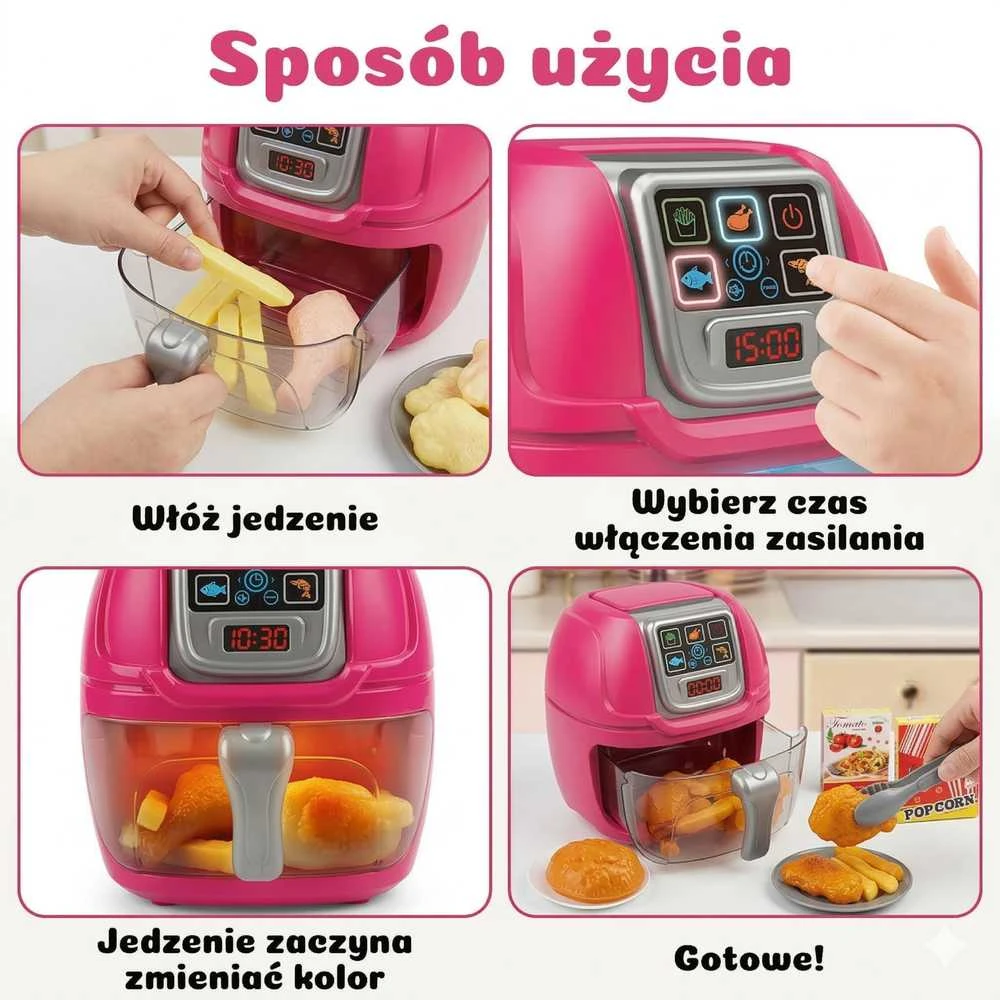 Interaktyvi karšto oro gruzdintuvė vaikams Woopie Air Fryer