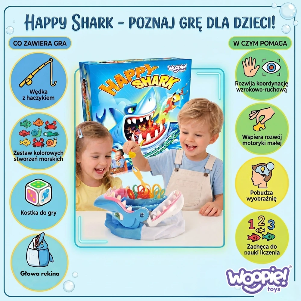 WOOPIE arkadinis žaidimas ŽVEJYBA Alkanas ryklio kąsnis „pasidaryk pats“