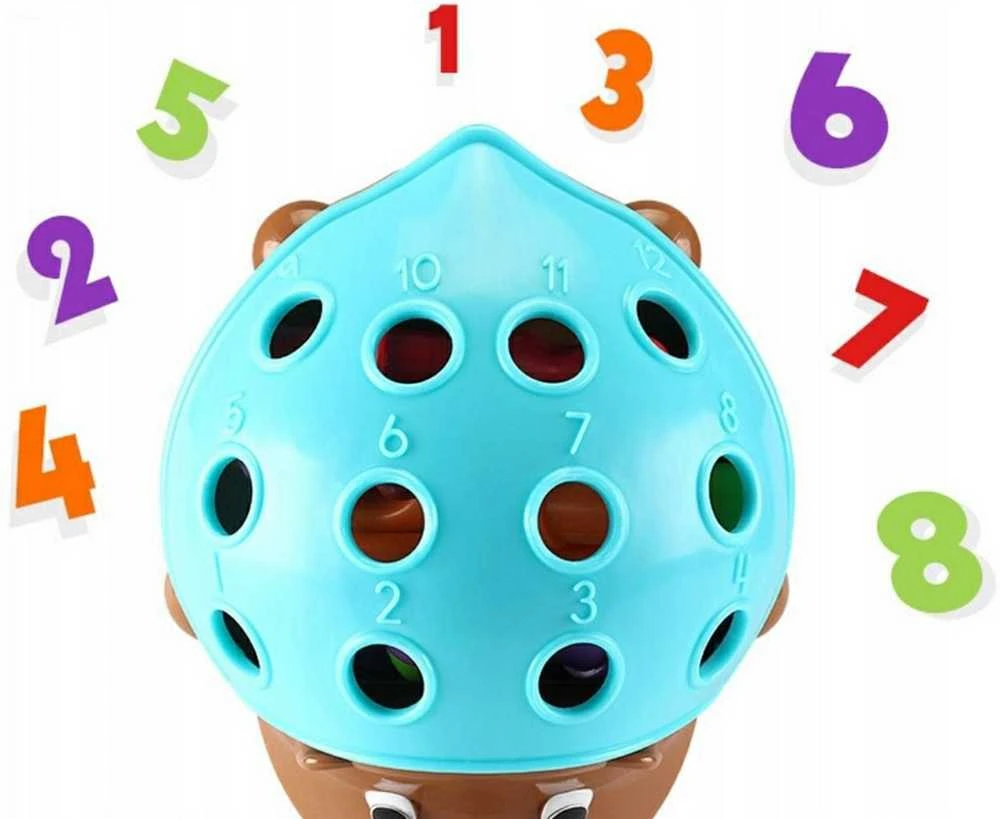 „Woopie Arcade“ žaidimas „Jeżyk Sorter Montessori“ mokymosi numeriai ir spalvos 4in1