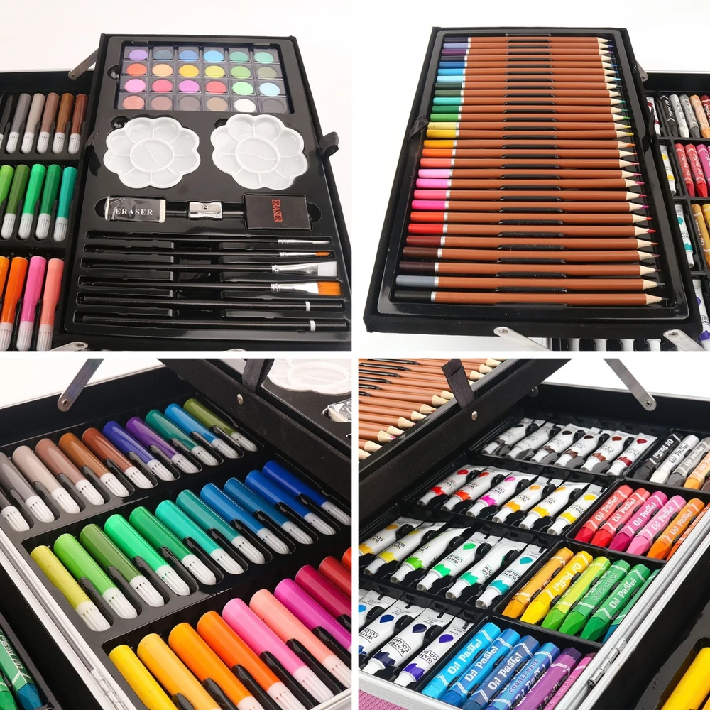 Woopie Art Set in a Case - Crayons, Paints, Space