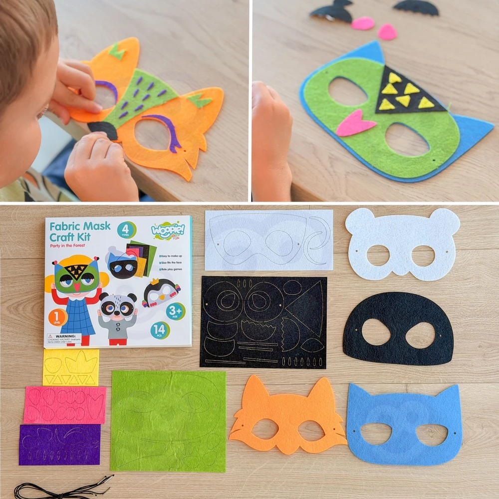 Woopie Artfun WOOPIE Kūrimo Rinkinys Kaukė Vilkimo Rinkinys 4 vnt.
