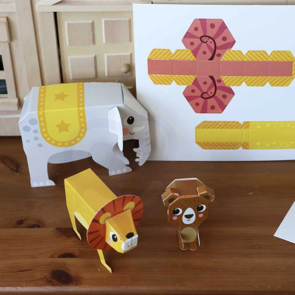 WOOPIE Origami 3D Rinkinys - Sukurk 10 Gyvūnų