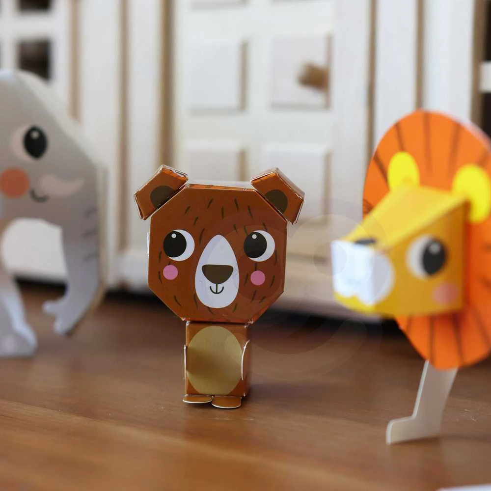 WOOPIE Origami 3D Rinkinys - Sukurk 10 Gyvūnų