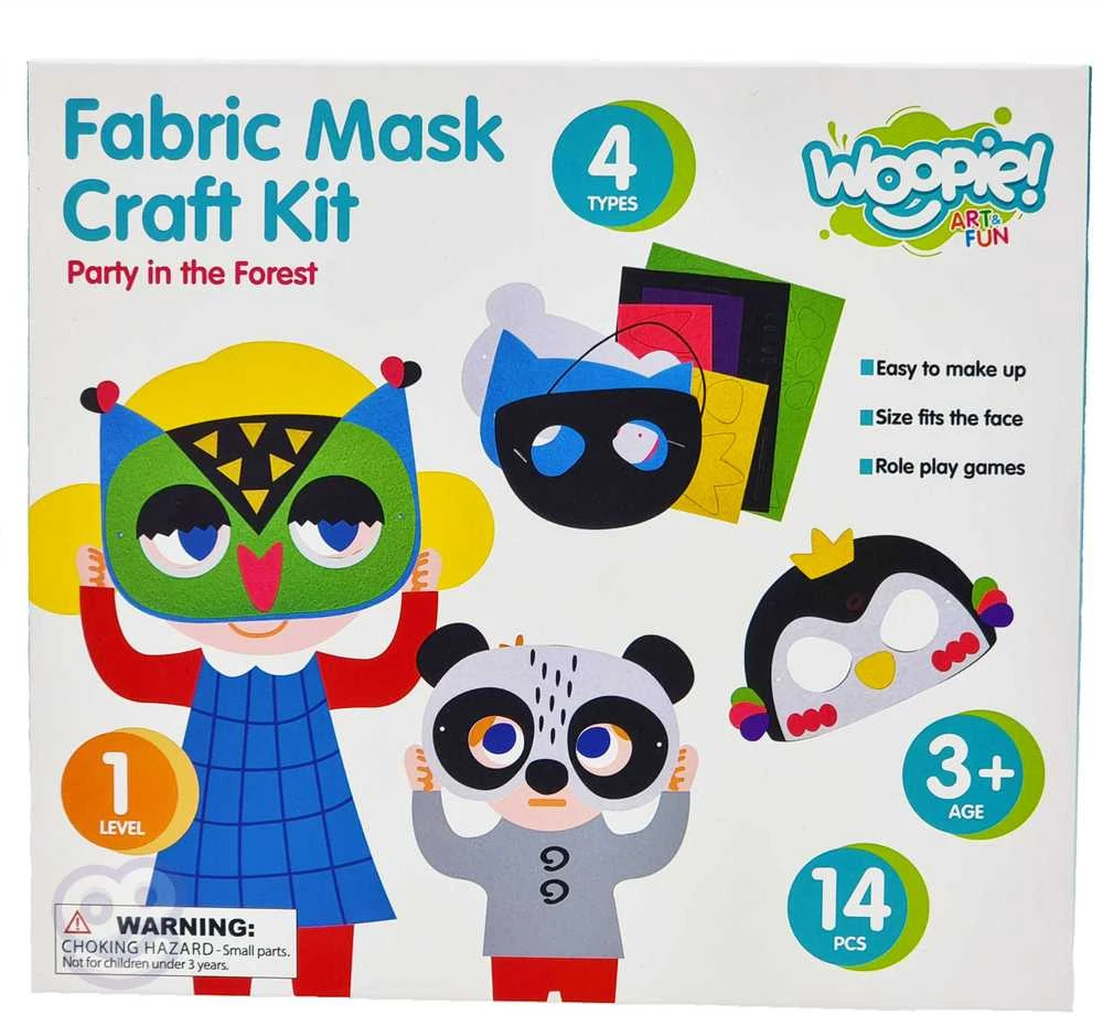 Woopie Artfun WOOPIE Kūrimo Rinkinys Kaukė Vilkimo Rinkinys 4 vnt.