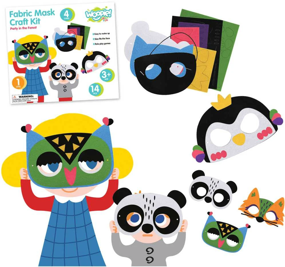 Woopie Artfun WOOPIE Kūrimo Rinkinys Kaukė Vilkimo Rinkinys 4 vnt.