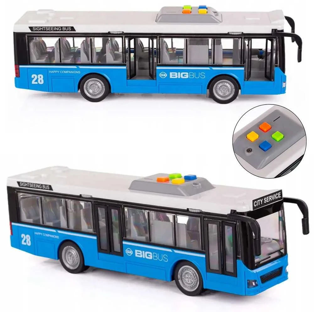 WOOPIE Autobusas Interaktyvus 1:16 su garsais ir šviesomis