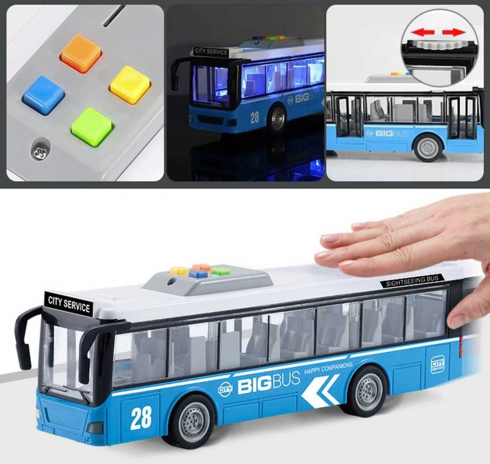WOOPIE Autobusas Interaktyvus 1:16 su garsais ir šviesomis