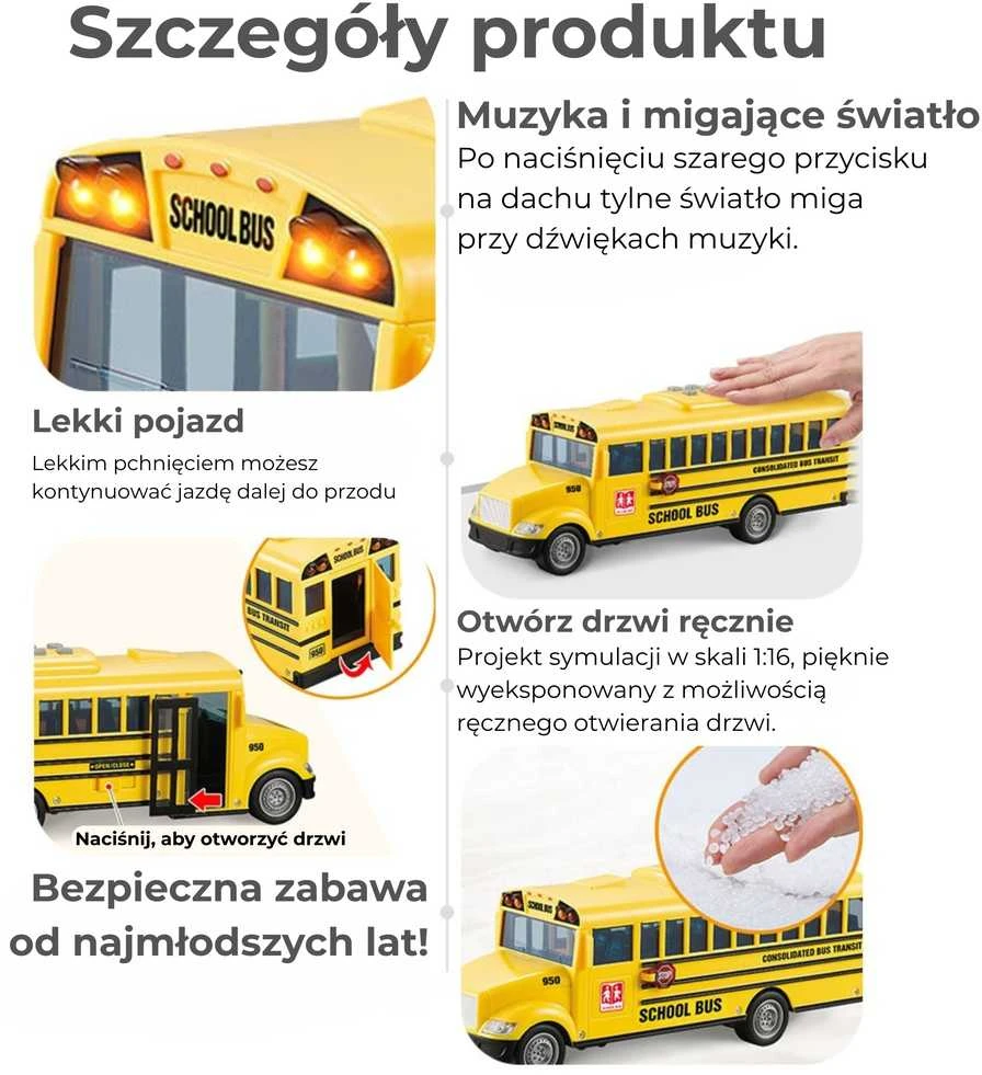 WOOPIE Interaktyvus Elektrinis Autobusas 1:20 Su Garso Efektais