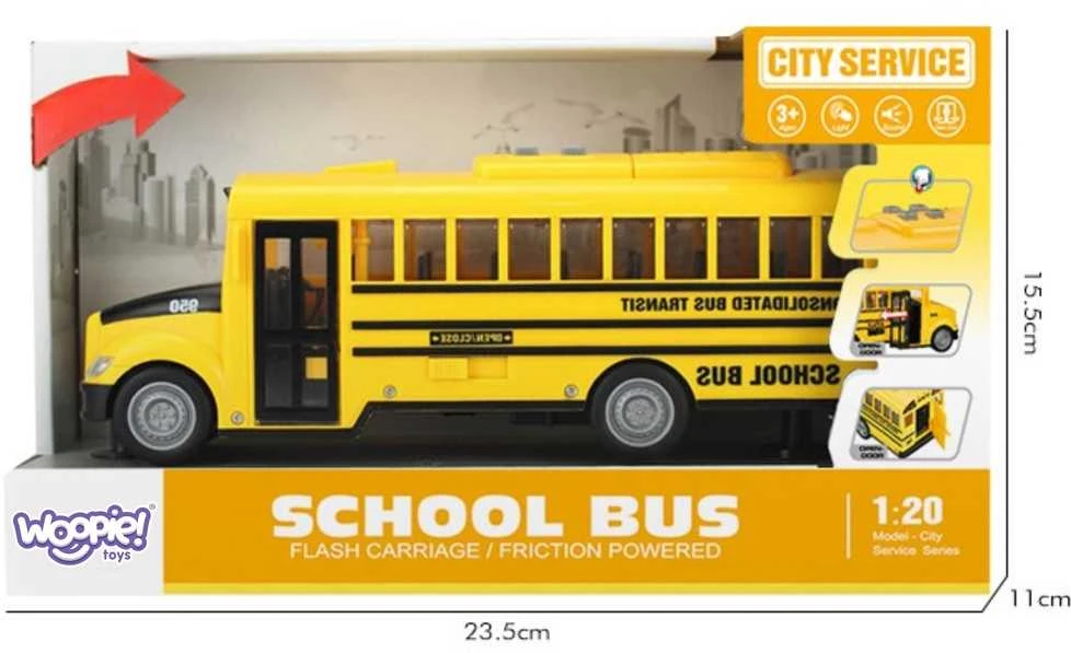 WOOPIE Interaktyvus Elektrinis Autobusas 1:20 Su Garso Efektais