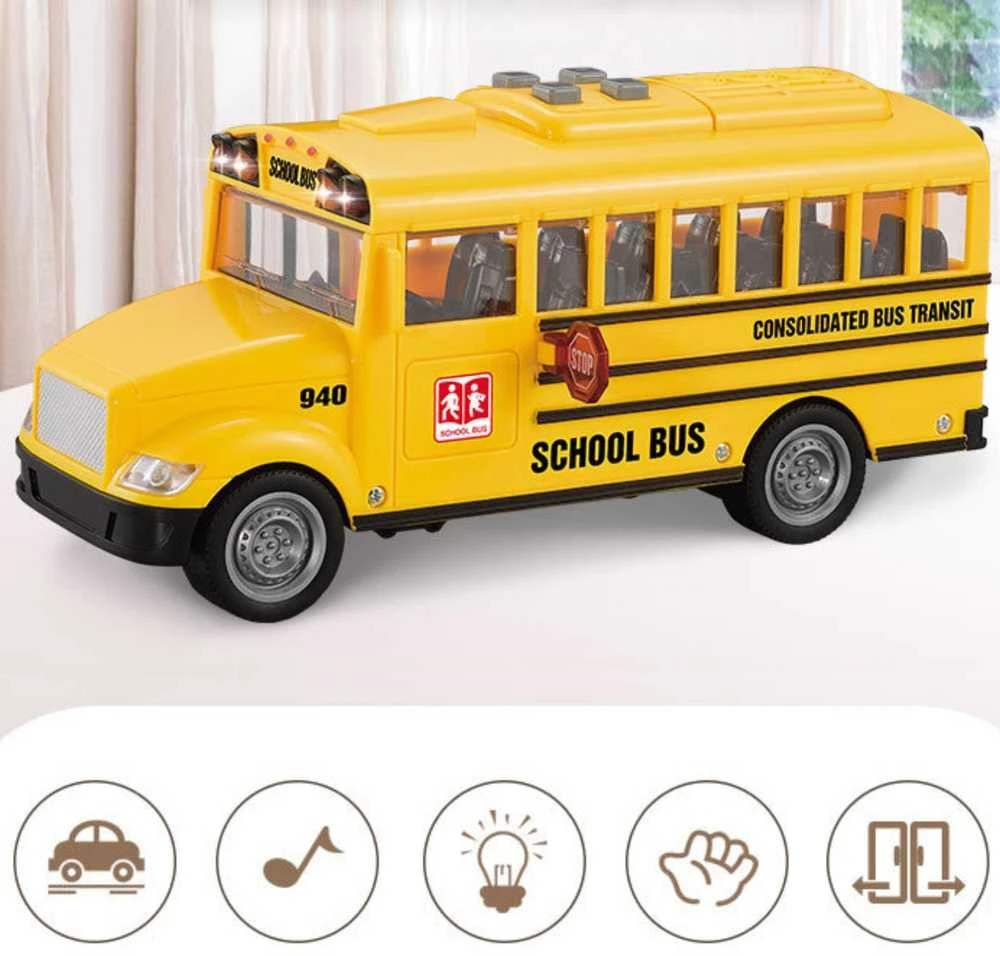 WOOPIE Interaktyvus Elektrinis Autobusas 1:20 Su Garso Efektais