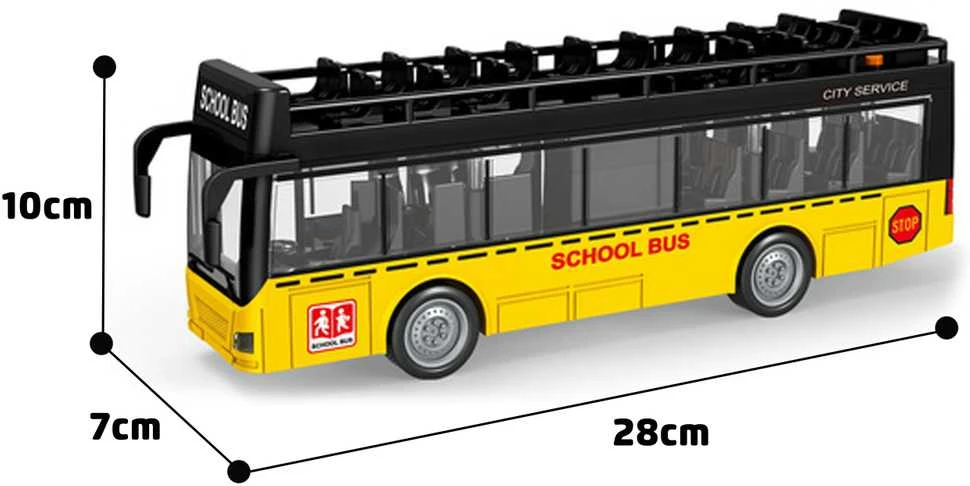 WOOPIE Autobusas su Šviesomis ir Atidaromomis Durimis