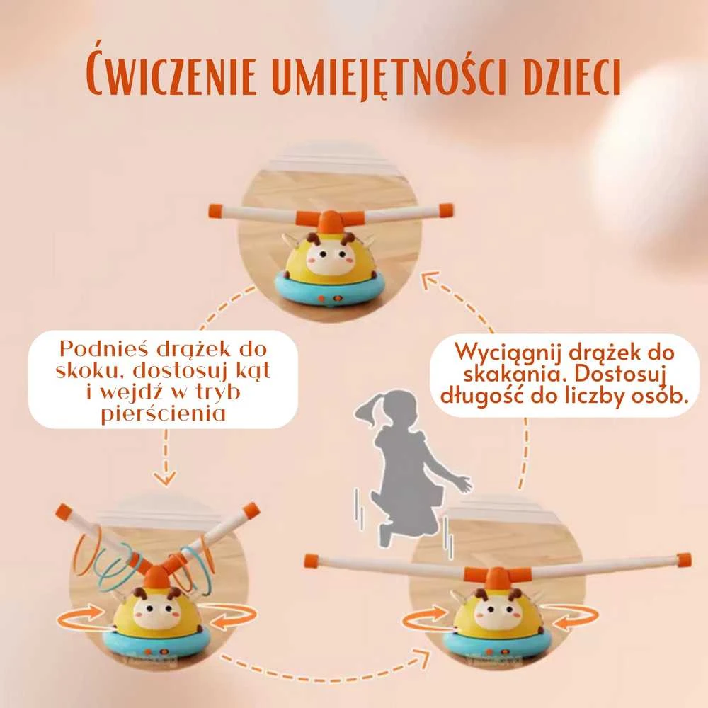 Interaktyvus sportinis žaidimas Boružėlė 2in1 Taiklumas ir šokinėjimas WOOPIE