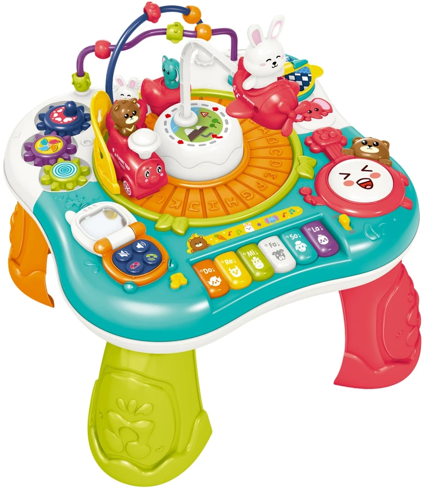 WOOPIE BABY 2 in 1 interaktyvus edukacinis stalas pianino garsai