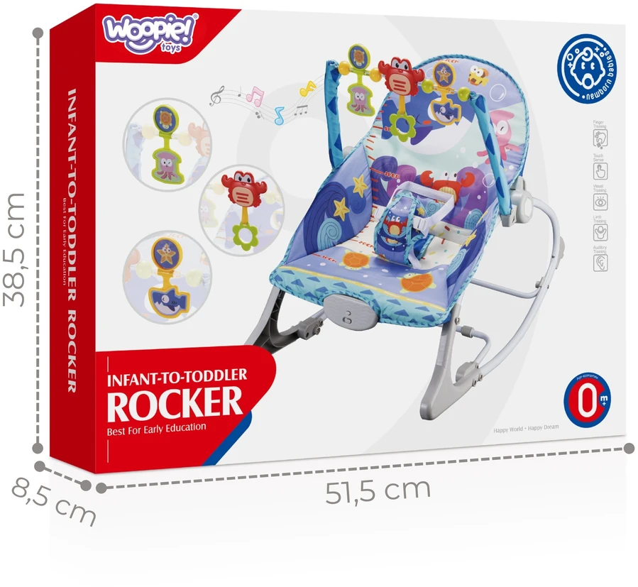 WOOPIE BABY 2 in 1 gultukas krabas su interaktyviomis melodijomis