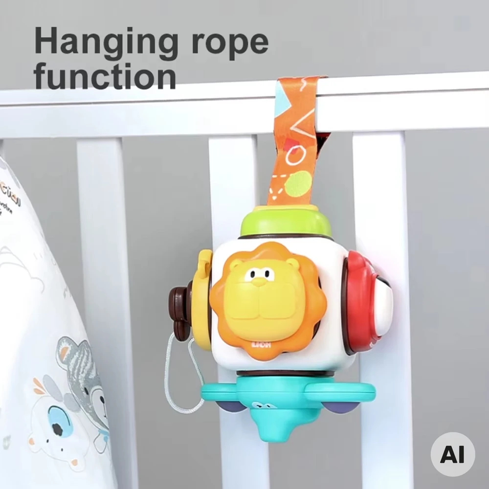 WOOPIE BABY 6 in 1 sensorinis kubas Gyvūnai