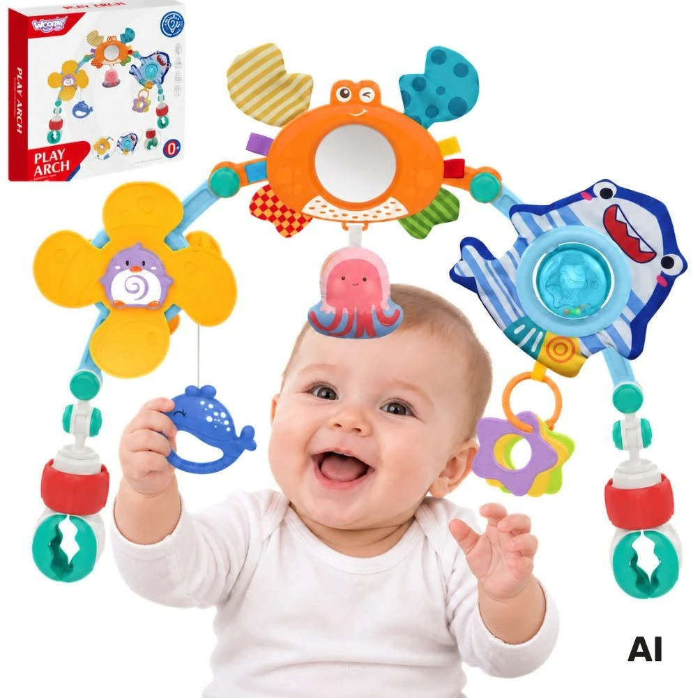 Woopie Baby WOOPIE Žaislas su Lanku - Universali Pakaba su Jūriniais Žaislais