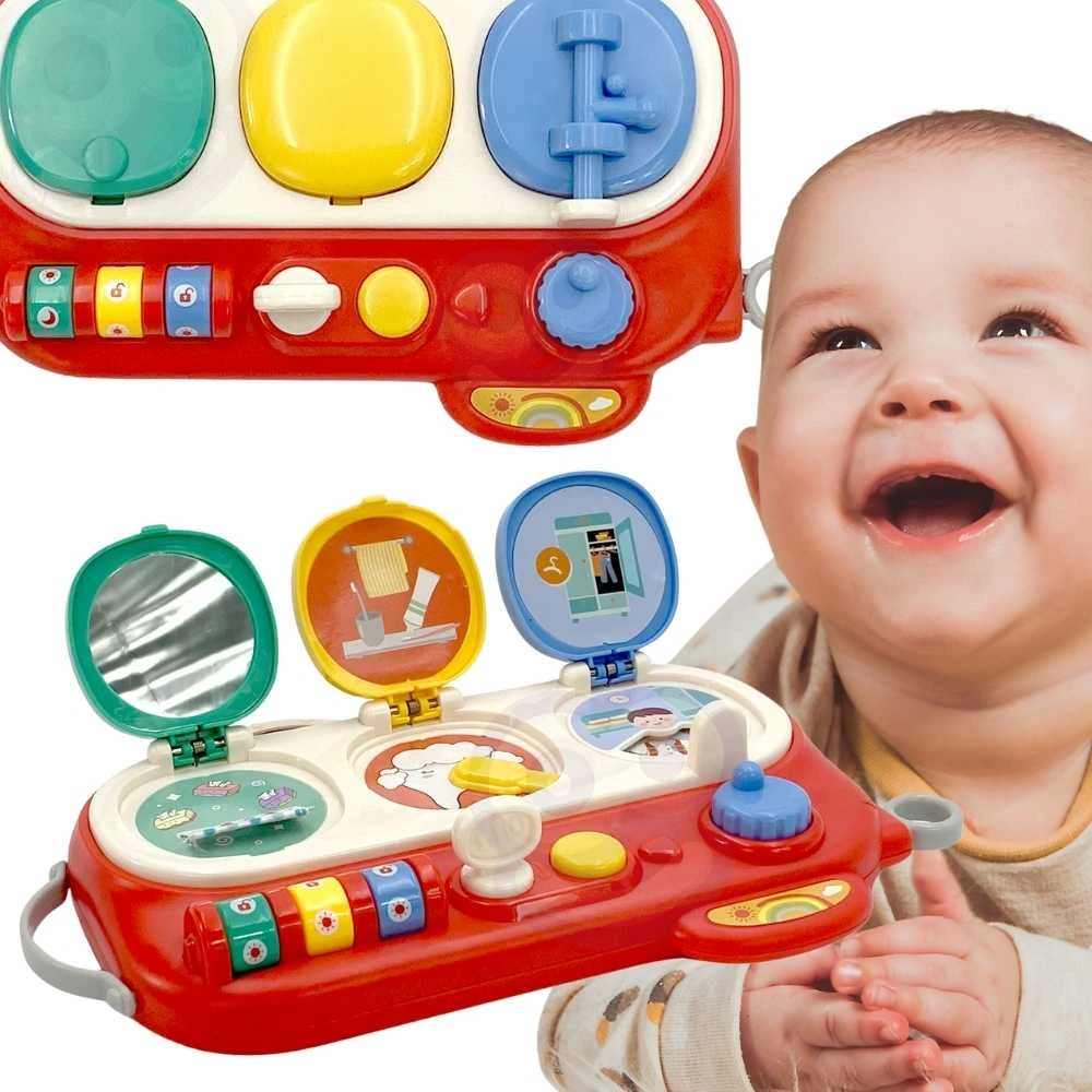 Interaktyvi manipuliacinė edukacinė žaislų lenta WOOPIE BABY