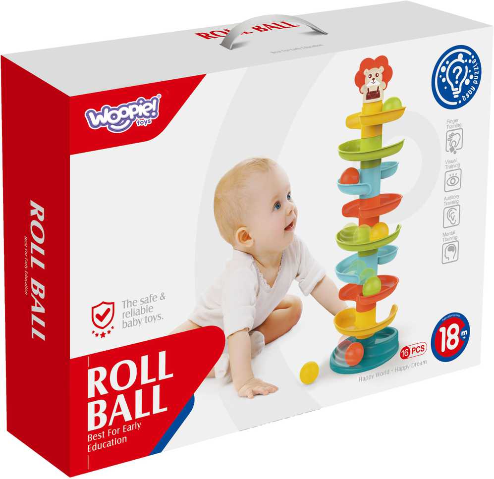 Woopie Baby WOOPIE Kulodromas Spiralė su 6 Kulkų