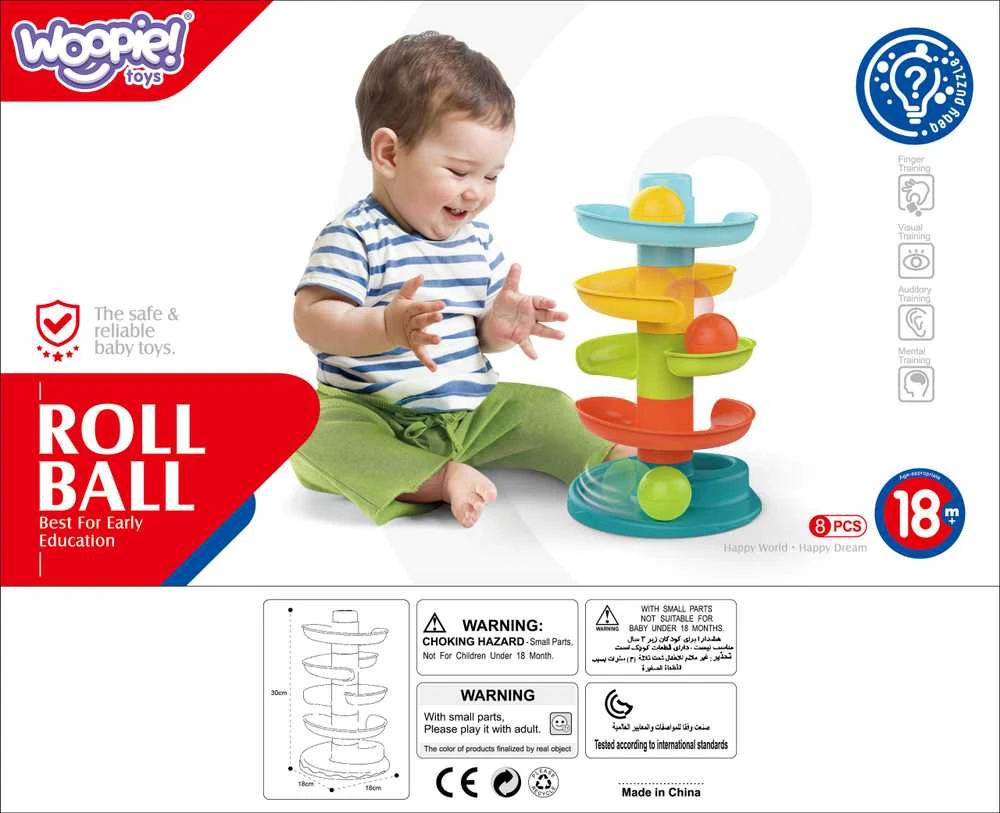 Woopie Baby WOOPIE Kulodrom Spiralė 3 Kamuoliukai