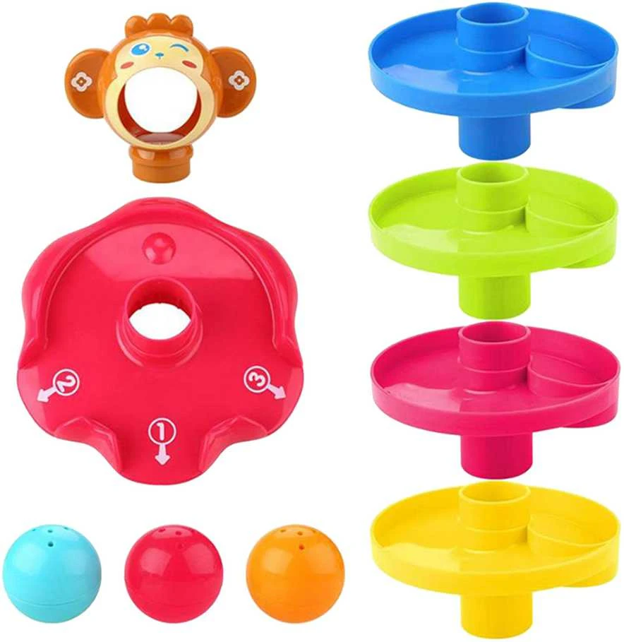 Kūdikių spiralinis kamuoliukų bokštas WOOPIE BABY