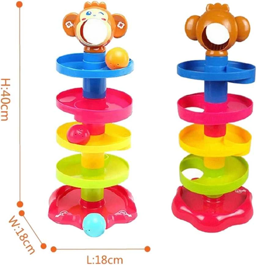 Kūdikių spiralinis kamuoliukų bokštas WOOPIE BABY