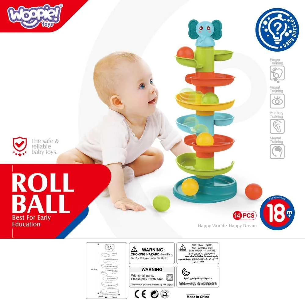 WOOPIE Kulodromas Spiralė su 3 Kamuoliukais