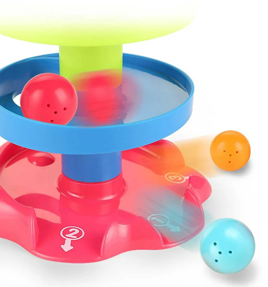 Kūdikių spiralinis kamuoliukų bokštas WOOPIE BABY