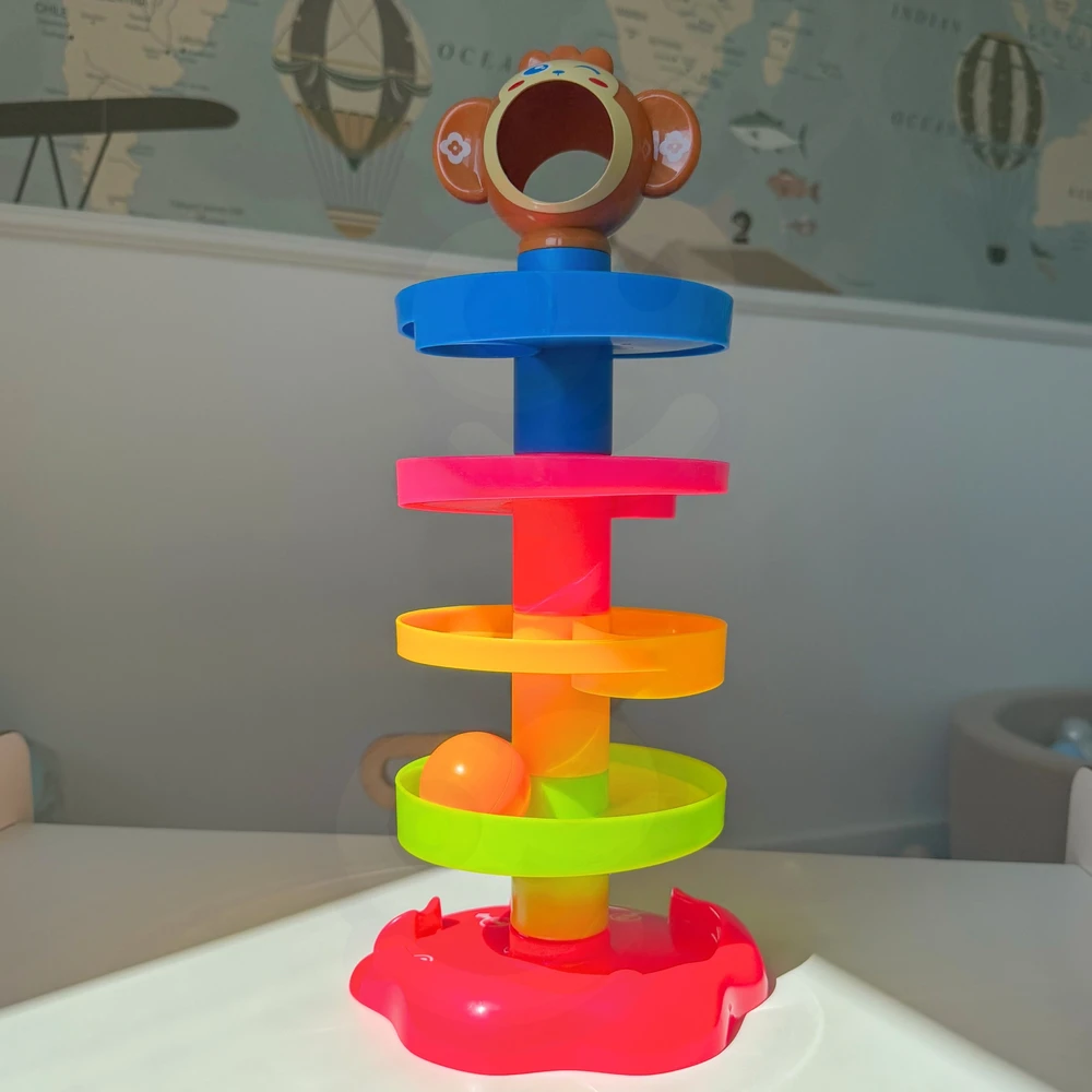 Kūdikių spiralinis kamuoliukų bokštas WOOPIE BABY